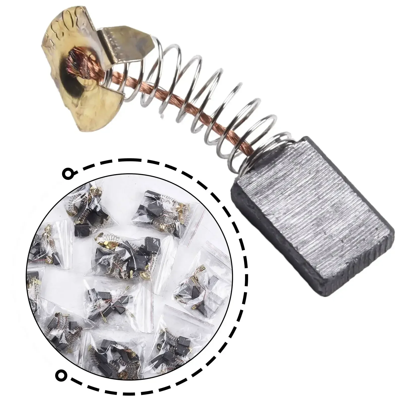 60 шт. 10 размеров пружинные угольные щетки с электродвигателем для ручных дрелей