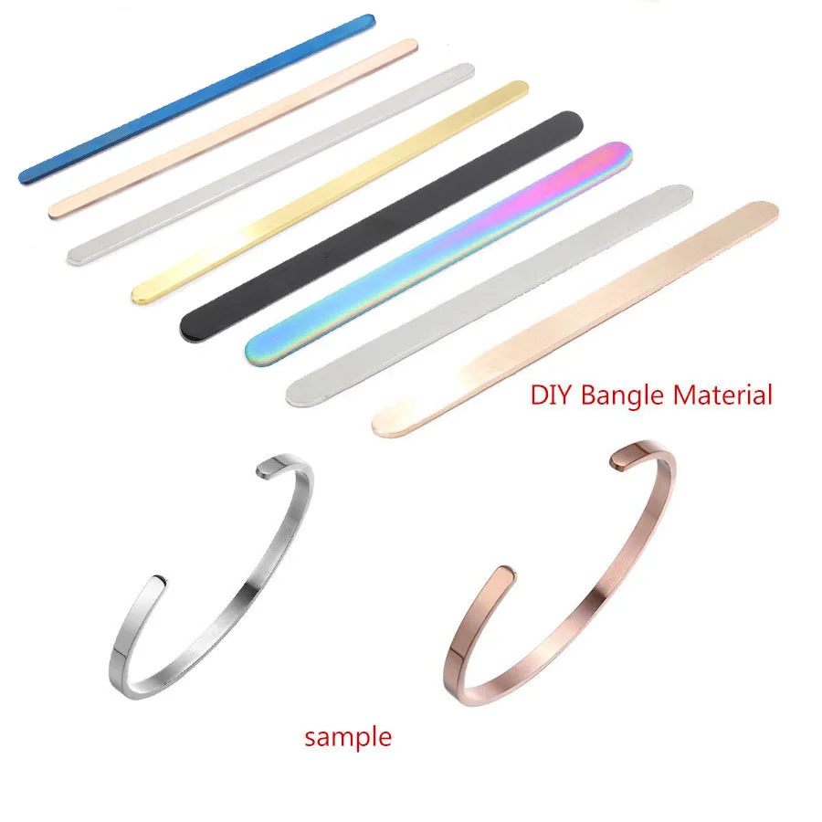 

Mirror Polished Stainless Steel Strip Shape Bracelet Rectangle Charm