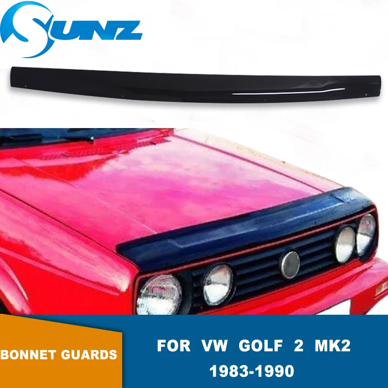 

Bonnet Guard For VW Golf 2 MK2 1983 1984 1985 1986 1987 1988 1989 1990 1991 Hood Bonnet Deflector Front Bug Shields Tinted Guard