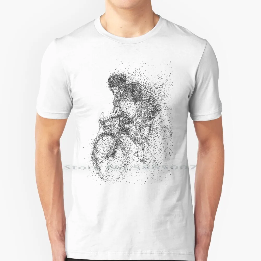 

Cycle Bicycle Biking Boy Cycling Man Cyclist Particles Shattered Sketch Tee Mug Sticker Notebook For Gift T Shirt Cotton 6XL