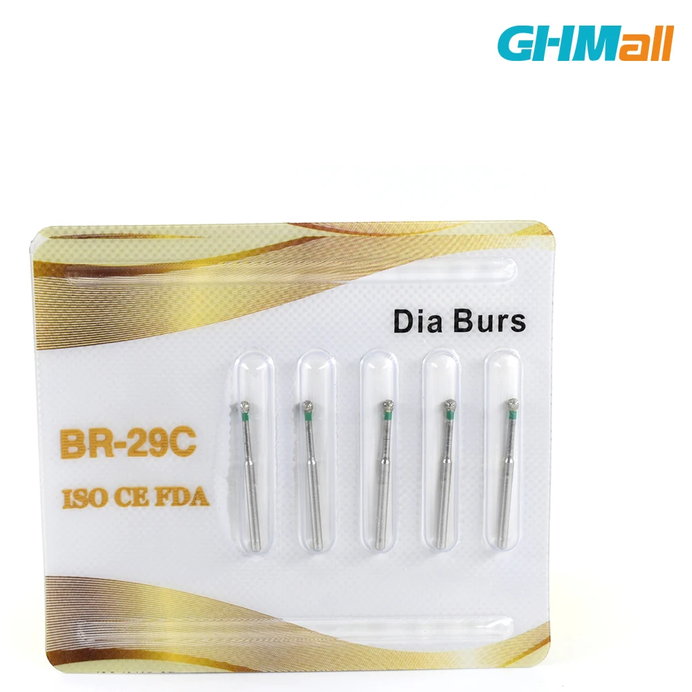 

GHMall Dental Diamond Bur BR-29C Polishing Whitening Tools Dental Burs for Teeth Whitening