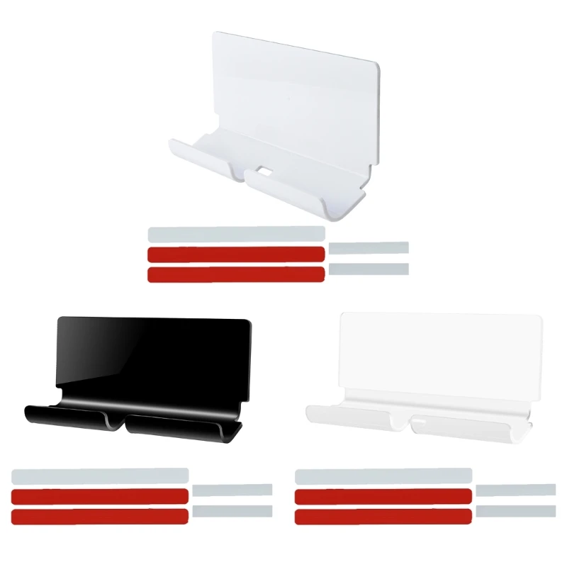 

Sturdy Wall Mount CellPhone Holder Adhesive Sticker Phone Holder,Remote Control Stand Charging Stand Rack Remote Box