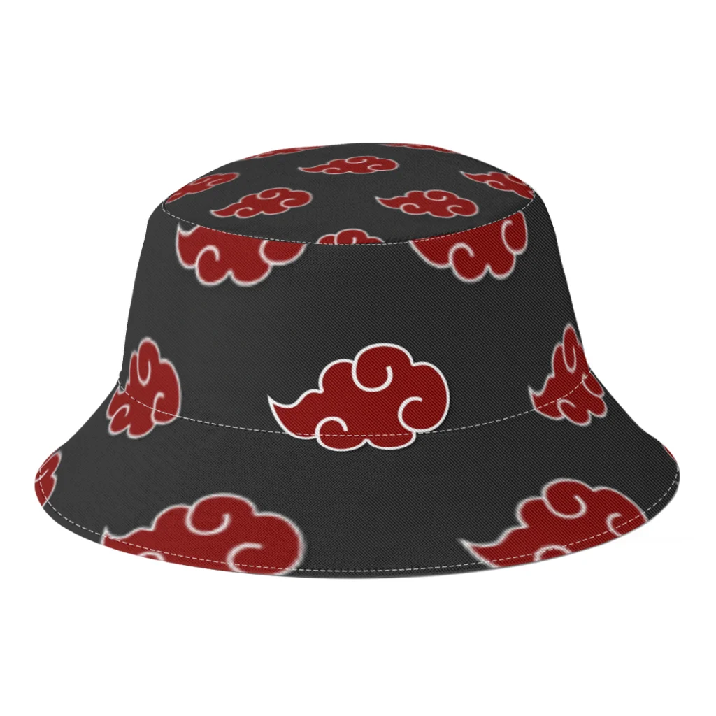 

Summer Akatsuki Clouds Bucket Hats for Men Women Creative Japan Anime Fisherman Hat Outdoor Panama Hat