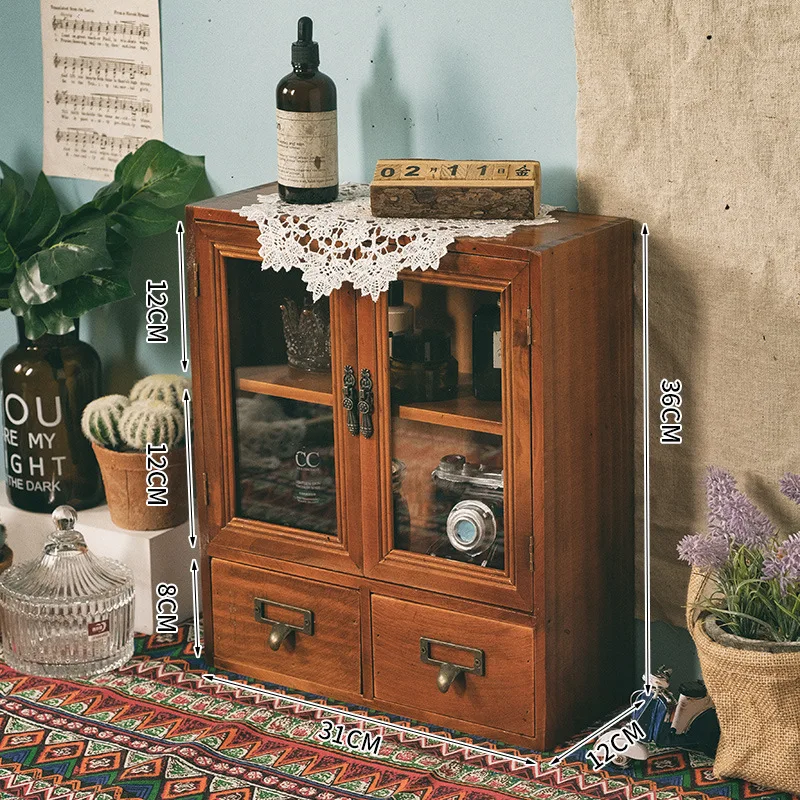 

Винтажная деревянная витрина Nordic