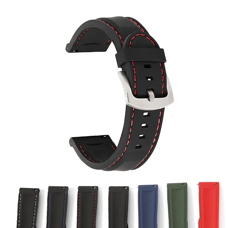 

20mm 22mm Silicone Watchband For Realme Techlife DIZO Watch 2 Sports Wrist Band Bracelet Correa For DIZO Watch R D Talk Strap