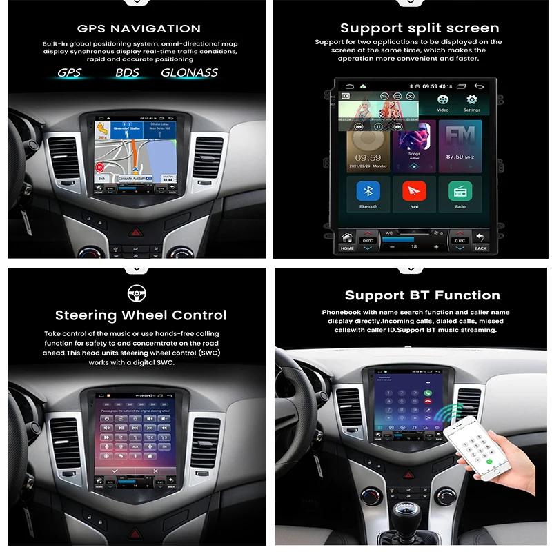 Беспроводная Автомагнитола для Hyundai Azera 2011 2012 2Din Android 11 8 + 128G мультимедийный плеер