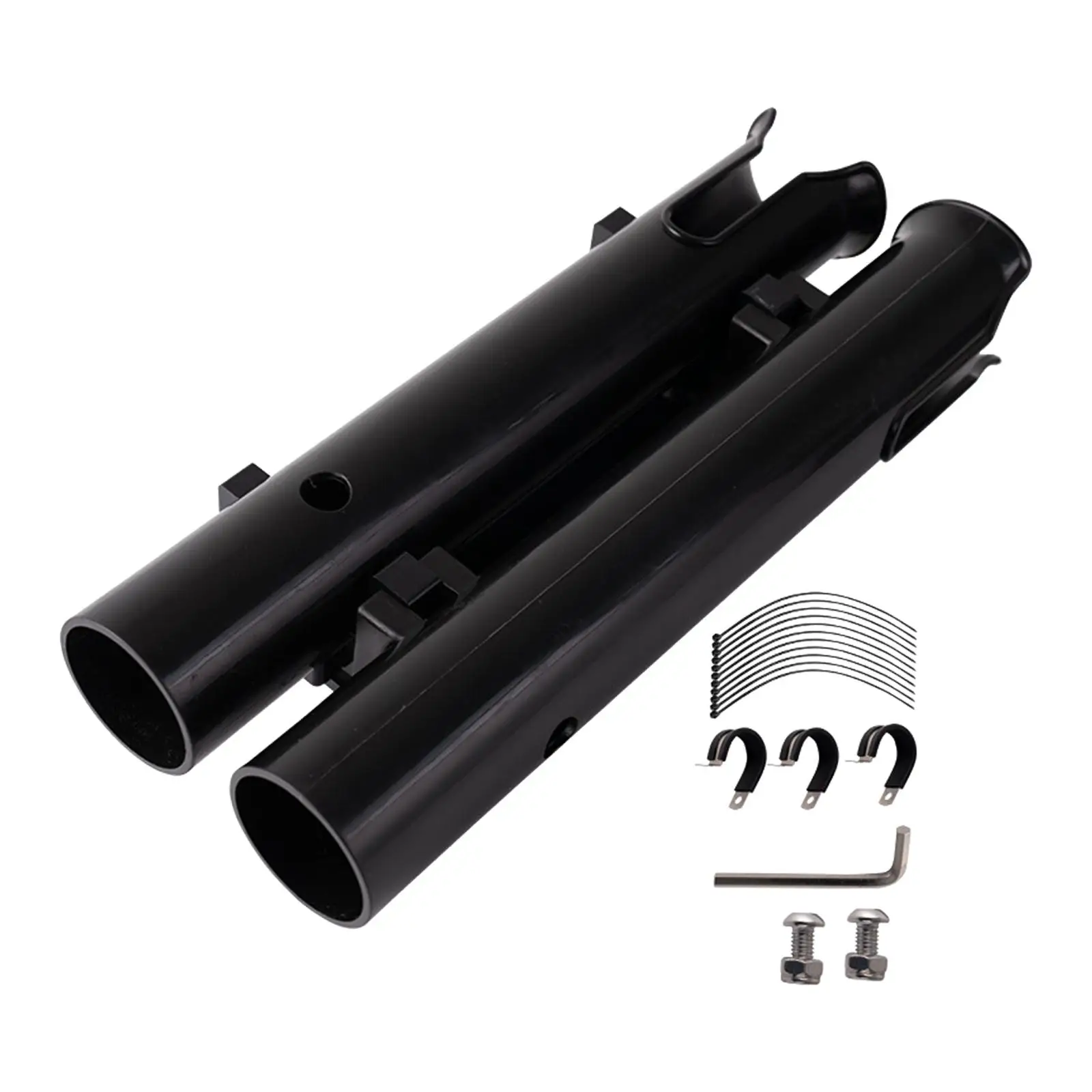 

2 Tubes Fishing Rod Holder for Fishing Easy to Mount with Screws