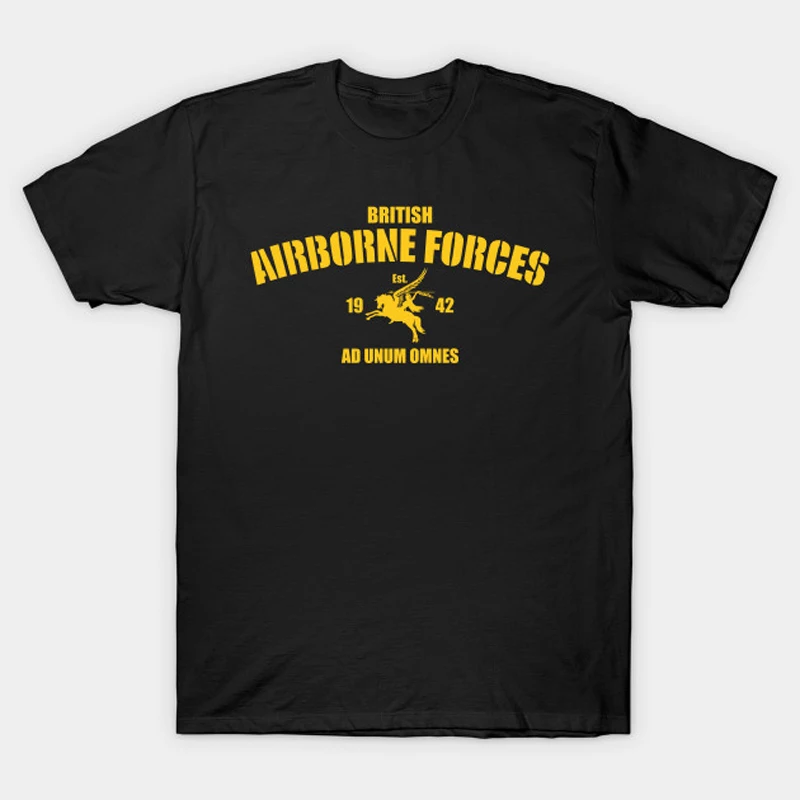 

British Airborne Forces Parachute Regiment T-Shirt 100% Cotton O-Neck Summer Short Sleeve Casual Mens T-shirt Size S-3XL