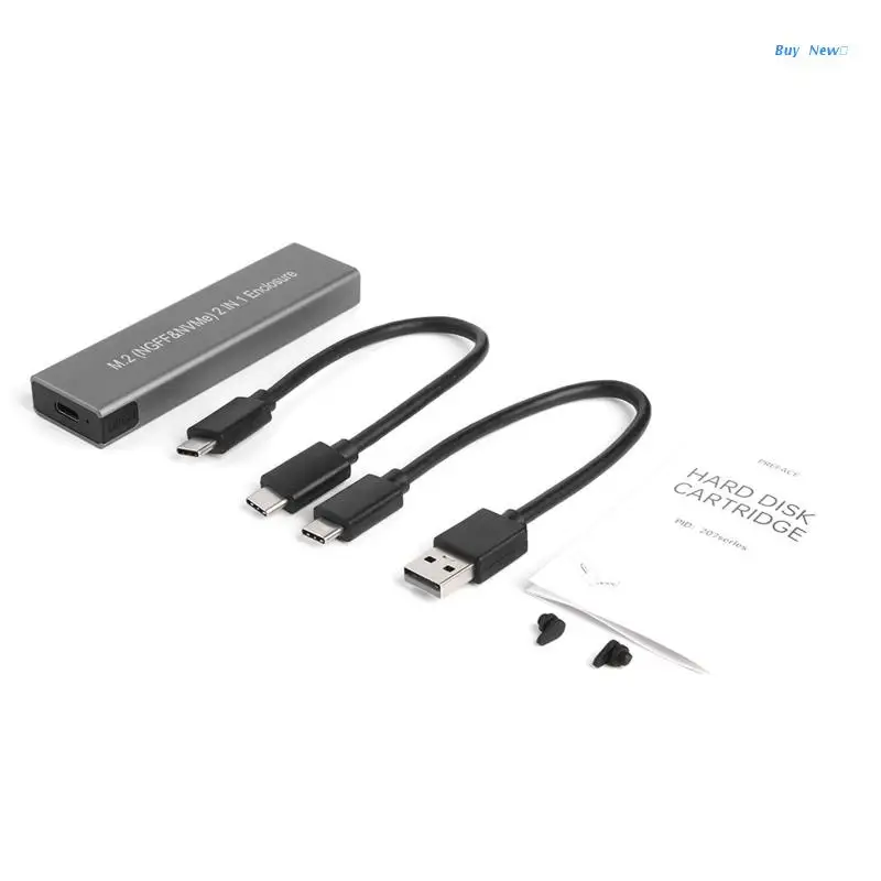 

Алюминиевый Чехол для USB 3. 0 Type-C без инструментов. 2 корпуса для жесткого диска SSD