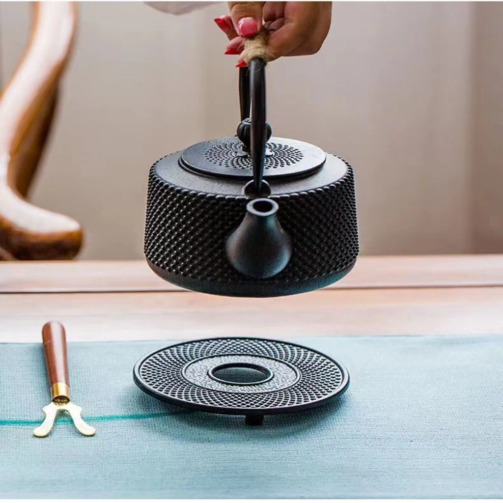 Японская чугунная Подставка под чайник подставка для теплоизоляции старая