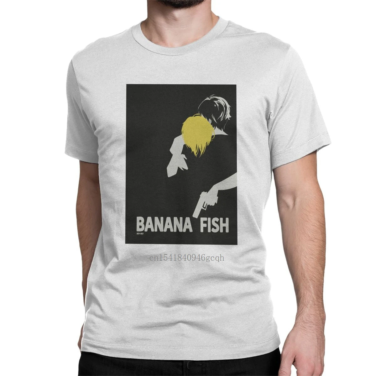 

Men's T-Shirts Banana Fish Funny Cotton Tees Short Sleeve Japanese Anime T Shirt O Neck Tops Summer