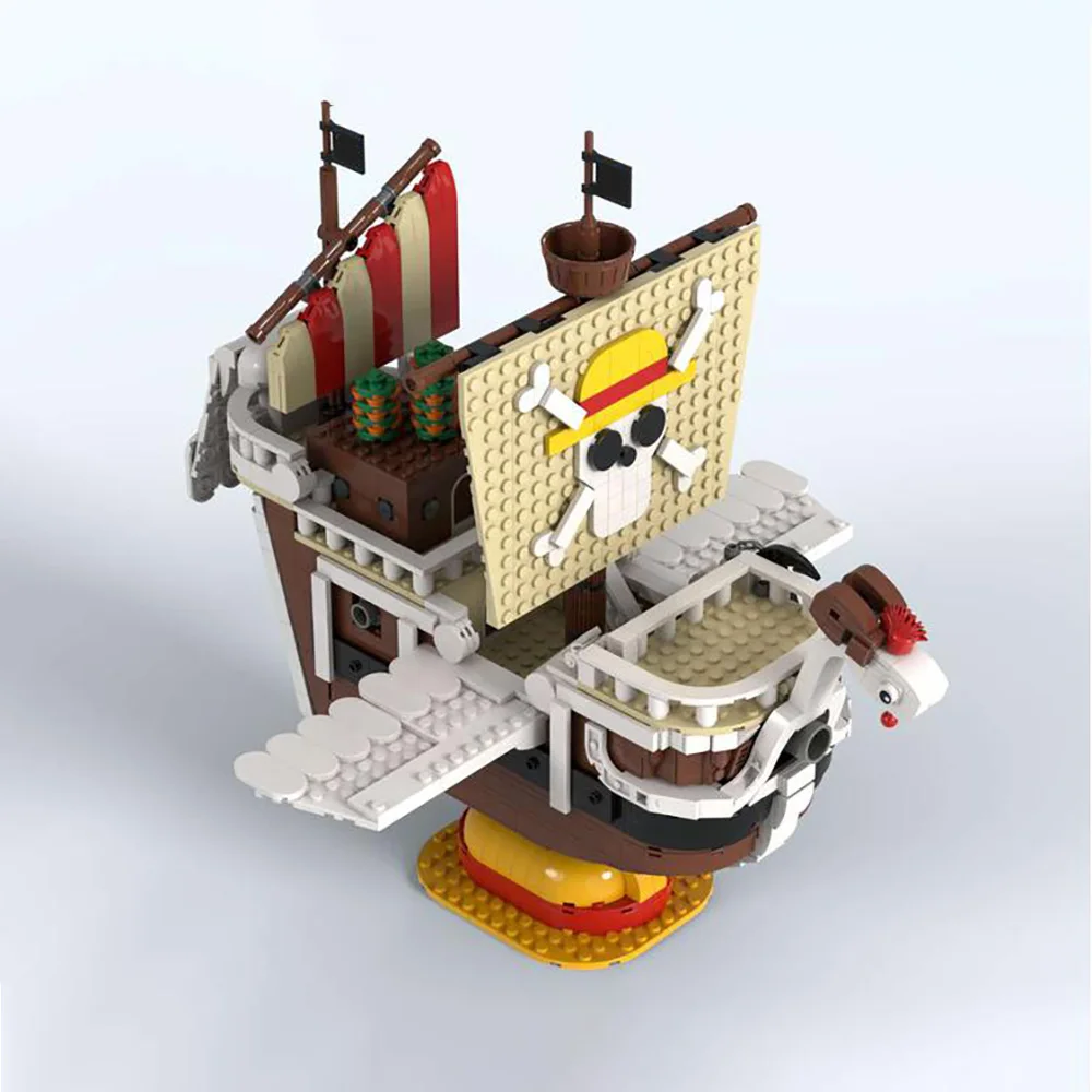 MOC Веселая версия и быстрый парусный корабль строительный блок морские