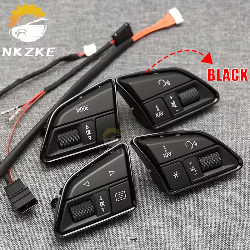 Кнопки на руль подходят для Audi A4 B8 A3 8V A6 C7 Q3 Q5 S5 аксессуары рулевого колеса