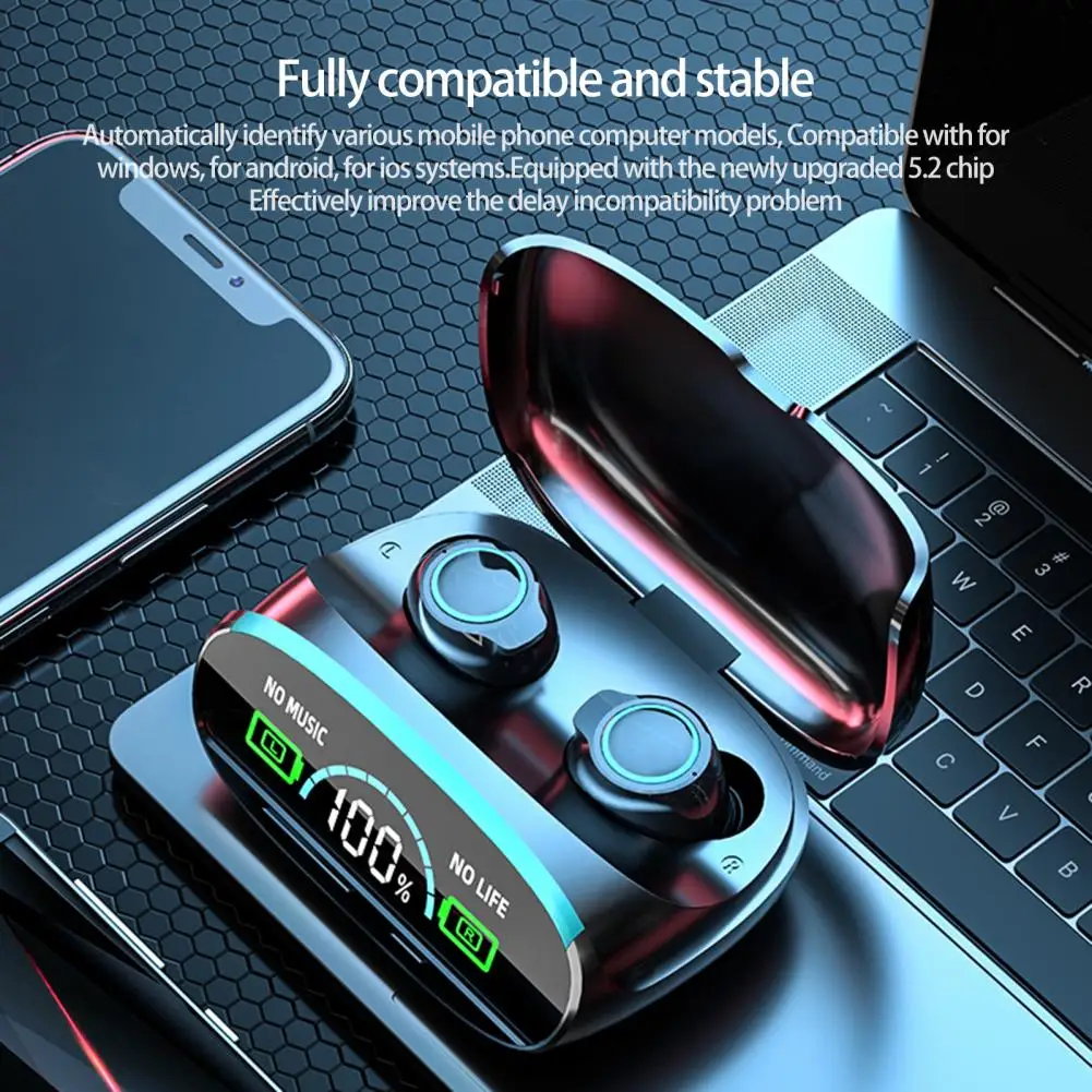 

1 комплект, беспроводные наушники-вкладыши с поддержкой Bluetooth 5,2