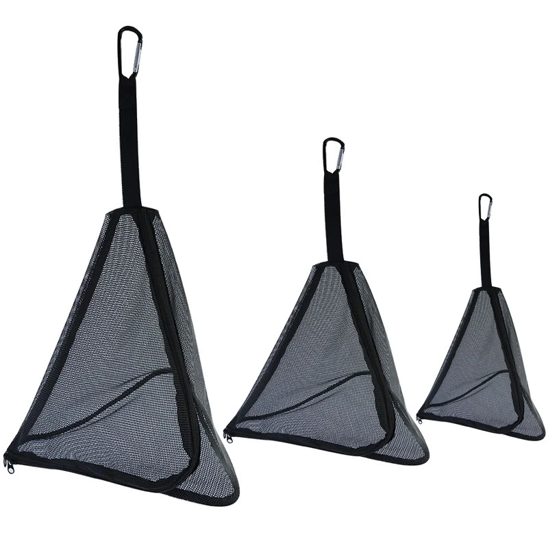 

Outdoor Drying Net Foldable Storage Net Triple-Cornered Foldable Grid Drain Breathable With Hook Portable Storage