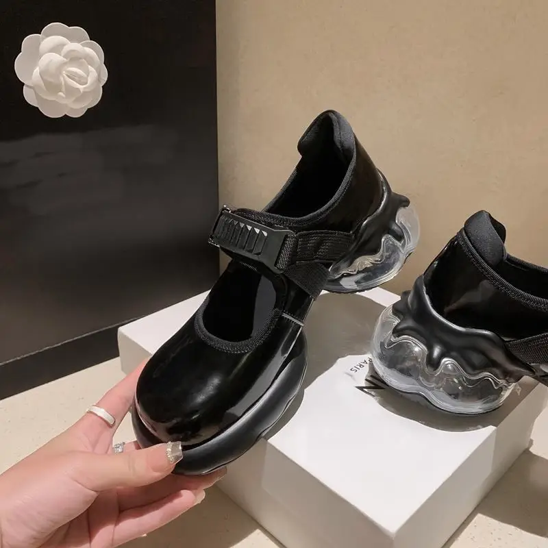 Natural Genuine Leather Women Heels Shoes Pure Colour Thick Bottom Birthday Party Wedding Shoes Fashion High Heel Shoes