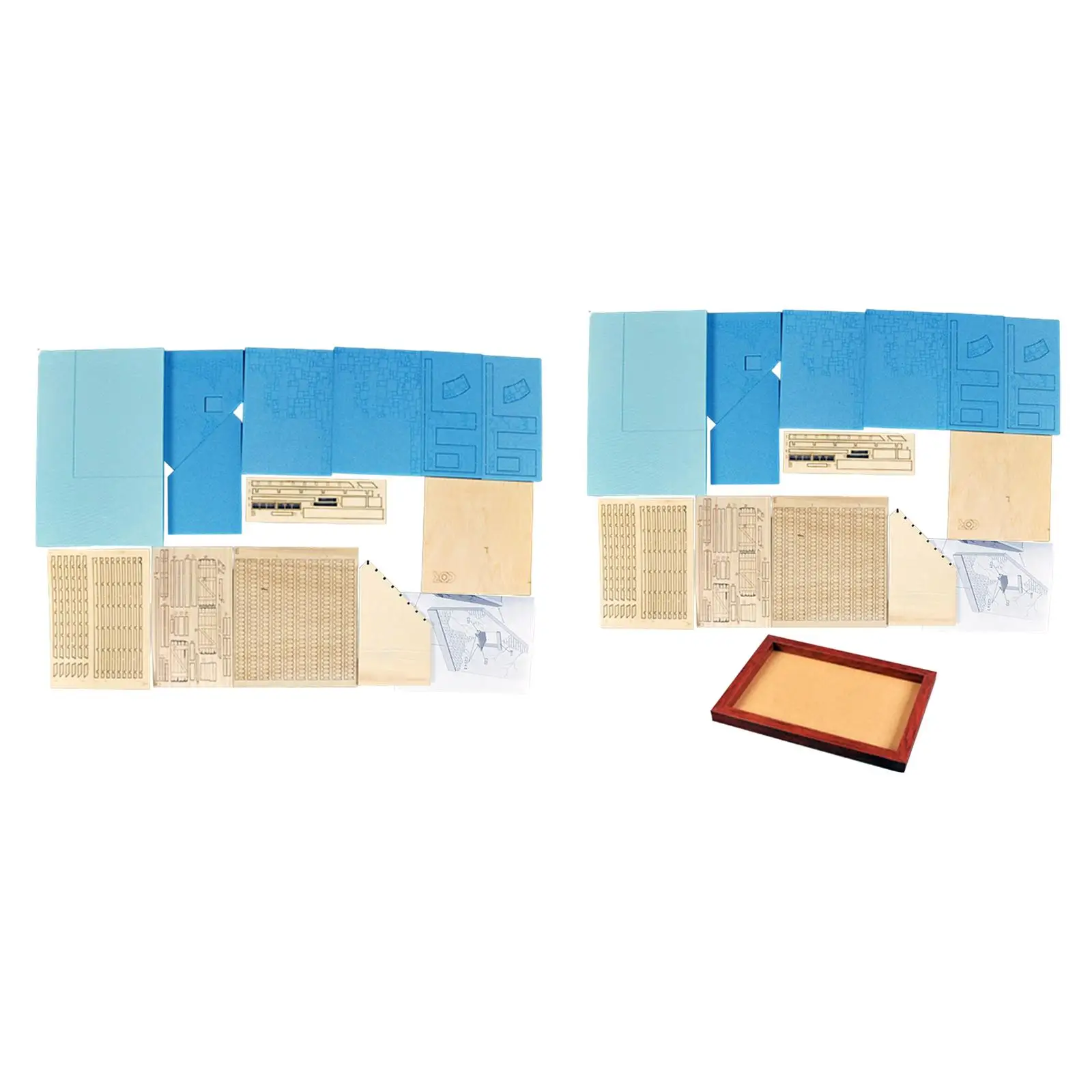 

1/35 European Style House Unassembly Unpainted Building Model Kits 3D Puzzles Wooden Diorama War Scene Sand Table Accessory