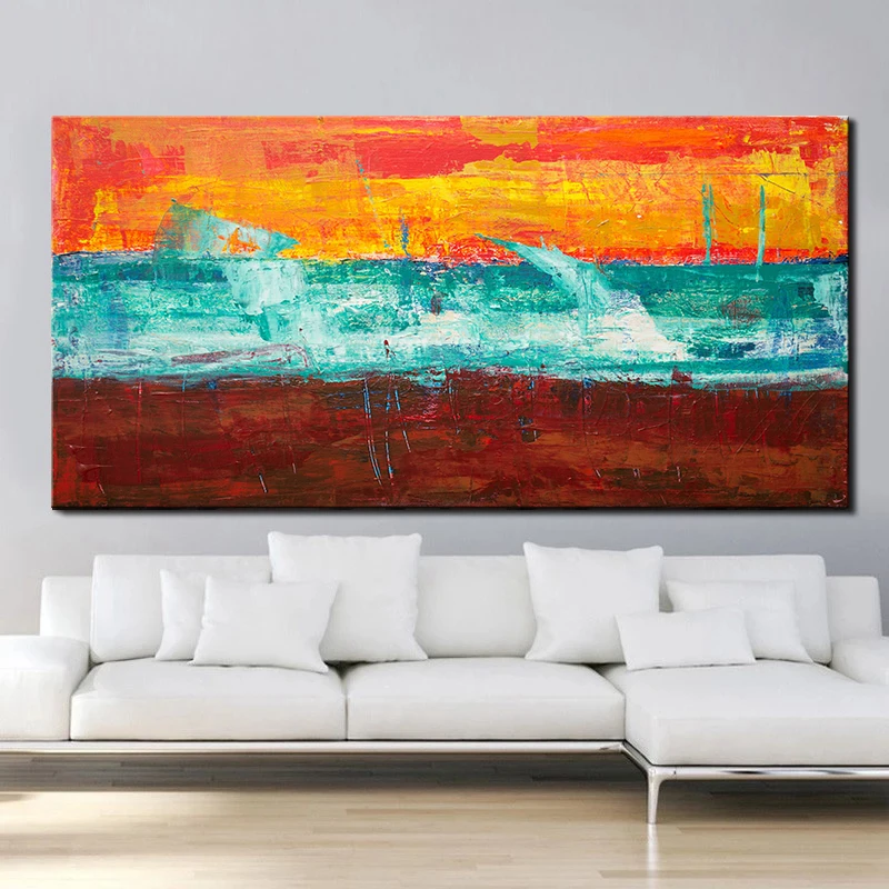 Современное украшение для дома художественный Настенный декор Карта мира холст