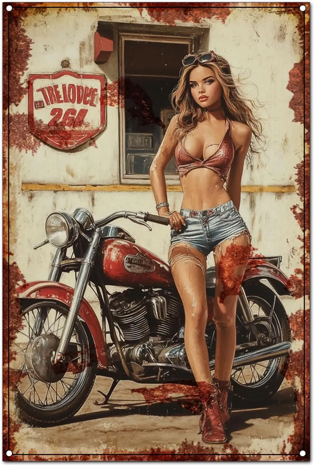 

Винтажная жестяная вывеска алюминиевая