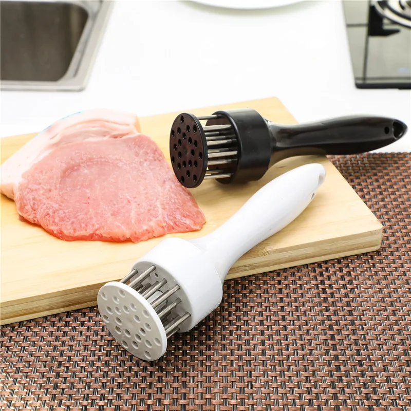 

Household Stainless Steel Steak Hammer Loose Meat Needle Household Meat Tenderizer Piercing Breaker Beating Meat Hammer Buckle