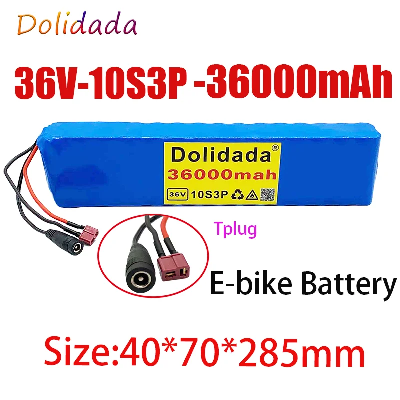 

Новый 36V 36000mAh 600W 10s 3p комплект литий-ионный батарей 20A BMS подходит для t plug от xiaomijia m365 Pro электровелосипед велосипед scooter