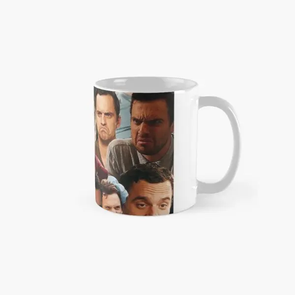 

New Girl Nick Miller Classic Mug Coffee Picture Handle Round Tea Printed Photo Image Drinkware Gifts Cup Simple Design