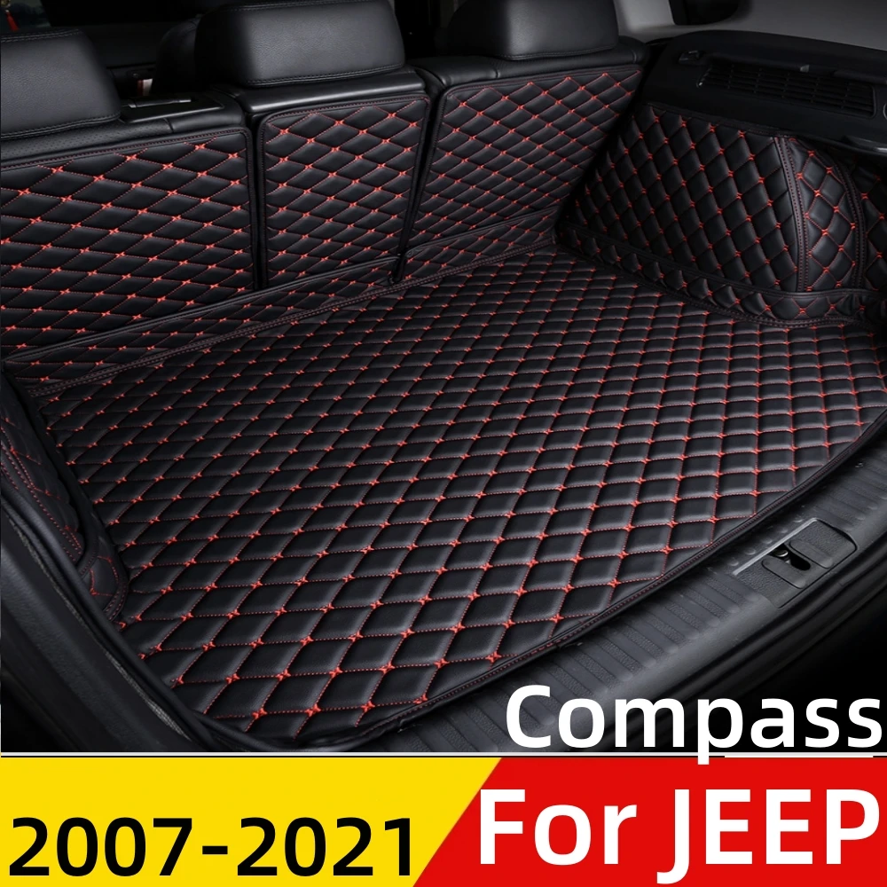

Car Trunk Mat For JEEP Compass 2007-21 All Weather XPE Custom FIT Rear Cargo Cover Carpet Liner AUTO Parts Tail Boot Luggage Pad