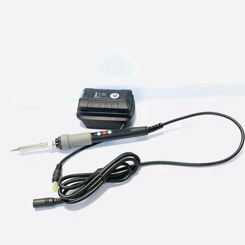 

1 Pcs Digital Electric Soldering Iron Black Plastic Adjustable Internal Heating Solder Tip Soldering Station For Makita Battery