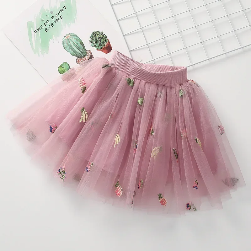 Юбки для девочек короткие красивые юбки из пряжи пышные маленьких летняя