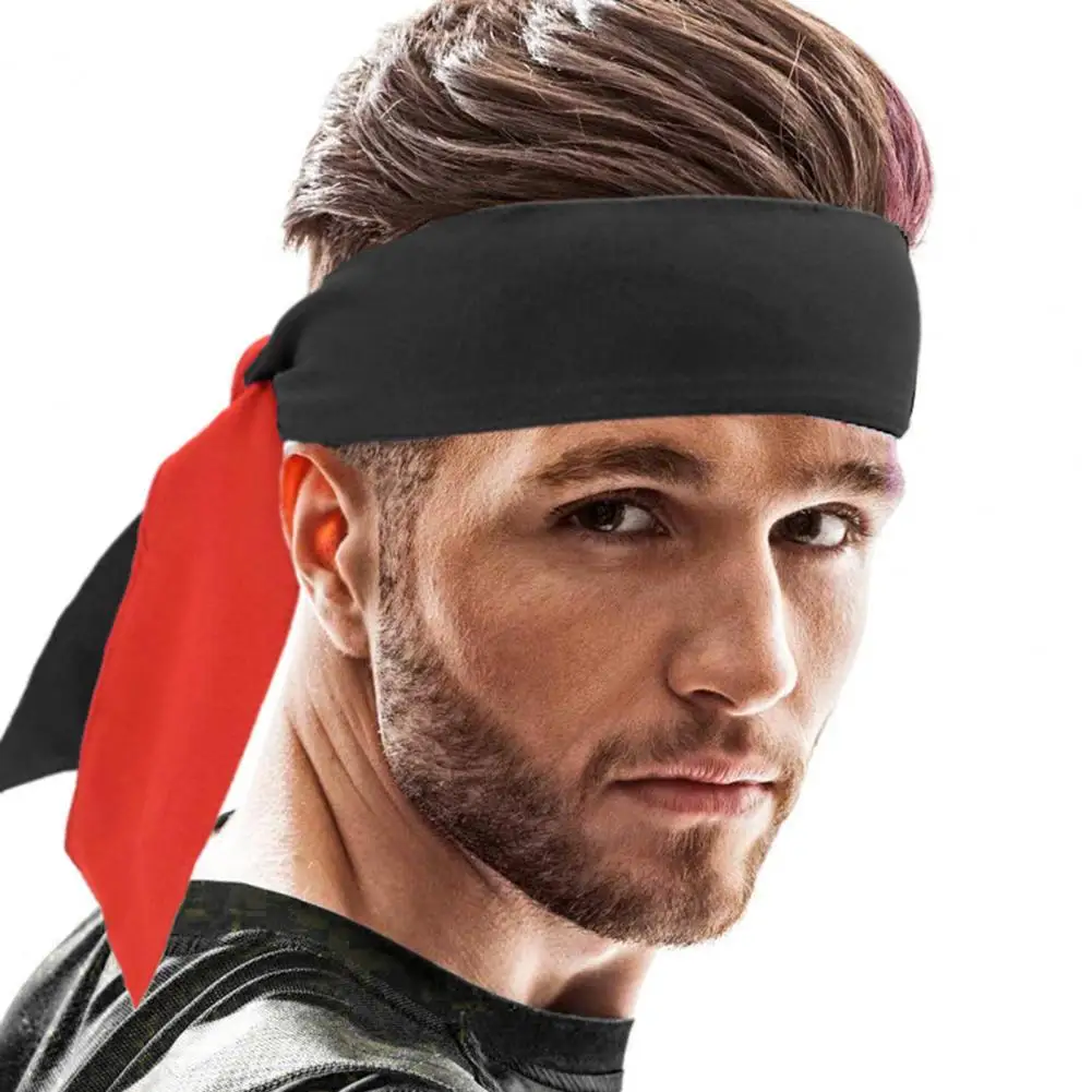 

Stretchable Stylish Sweat Absorption Unisex Super Breathable Sport Headband Soft Fabric Men Head Wrap Stretchy for Gym