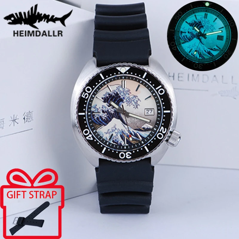 

HEIMDALLR Sharkey 62MAS Dive Watch 30ATM Waterproof Clock Sapphire crystal Luminous Dial NH35A Automatic Mechanical Wristwatch