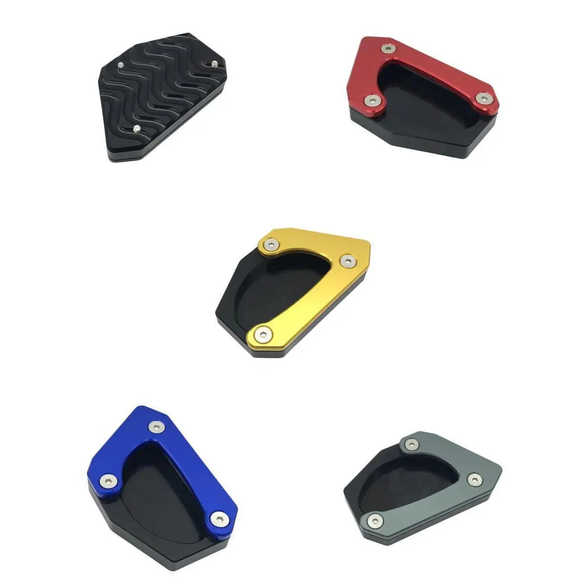 

5Pcs Motorcycle Kickstand Extension Pad for Suzuki DL650 2004 to 2020