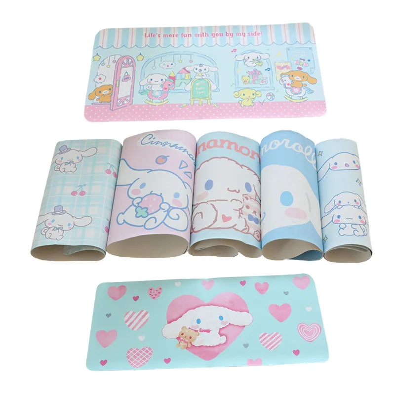 

Sanrios Kawaii Anime Cinnamoroll Cute Cartoon Table Mat Anti Slip Anti Greasy Table Mat Office Photo Background Pad Mouse Pad