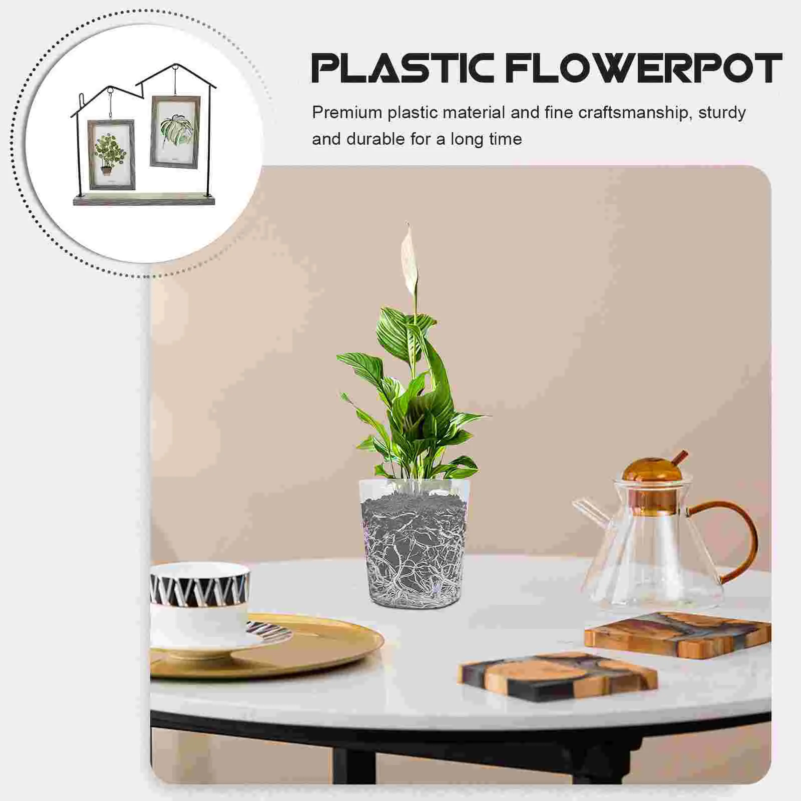 40 шт. пластиковые горшки для орхидеи с отверстиями прозрачные детские растений