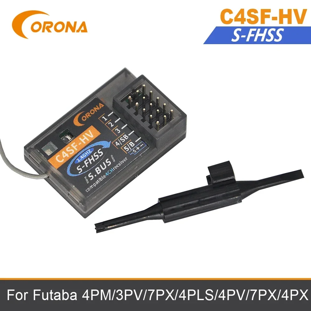 Corona RC C4SF-HV 2 4 ГГц Futaba FHSS/S-FHSS Совместимый приемник SBUS для 3PL 3PRKA 4PLS 4PX 4GRS 4PM