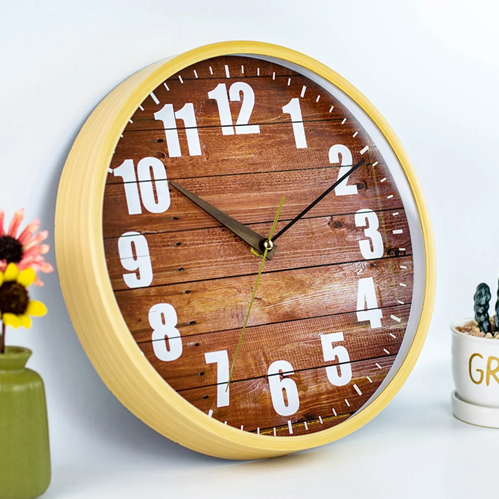 

Wall Clock Silent Non-ticking Round Wall Clock Easy to Read Wall Clock for Living Room
