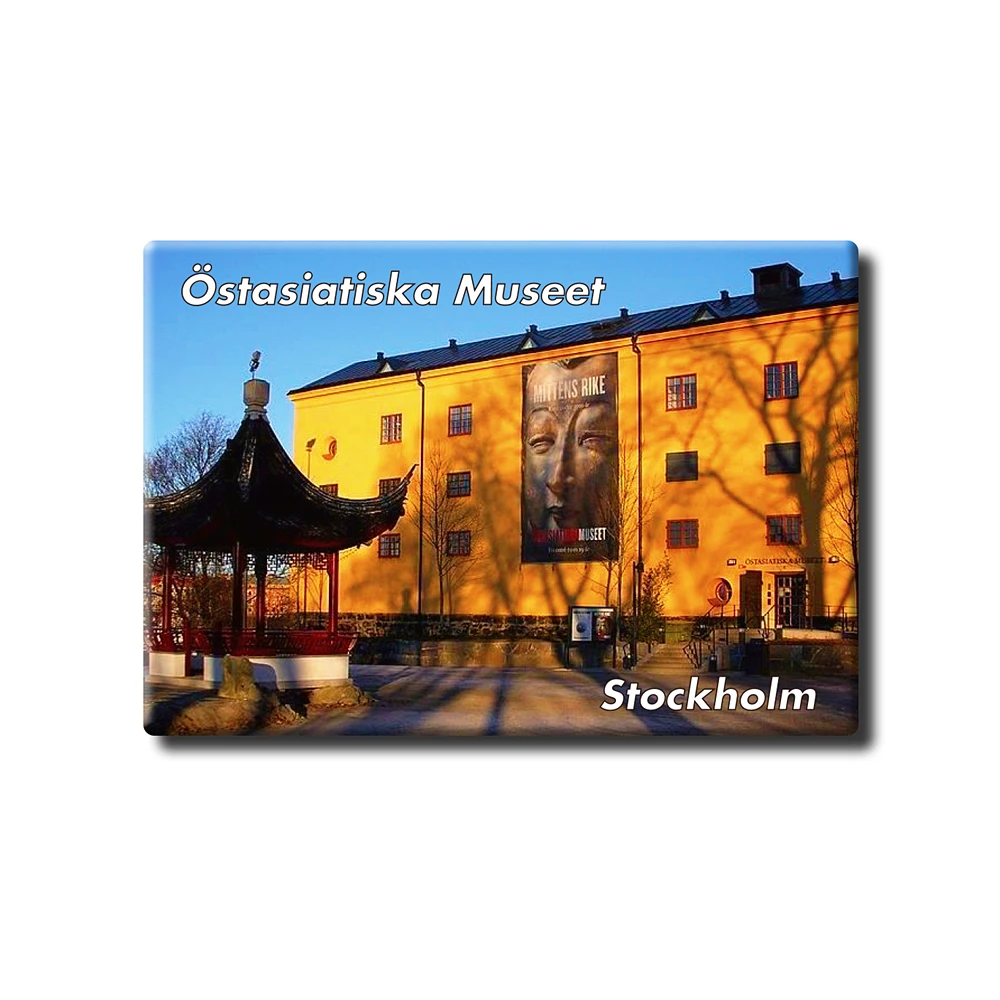 

Stockholm "East Asia Museum" Sweden Tourist Souvenir Tinplate Refrigerator Decorative Sticker Creative Gift for Friends 27294