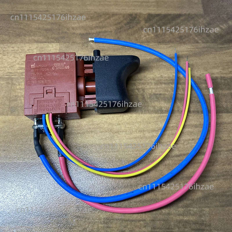 Фото Новый электрический переключатель для дрели BGH-1120A, 42VDC 20.1RA, 1 шт. №4