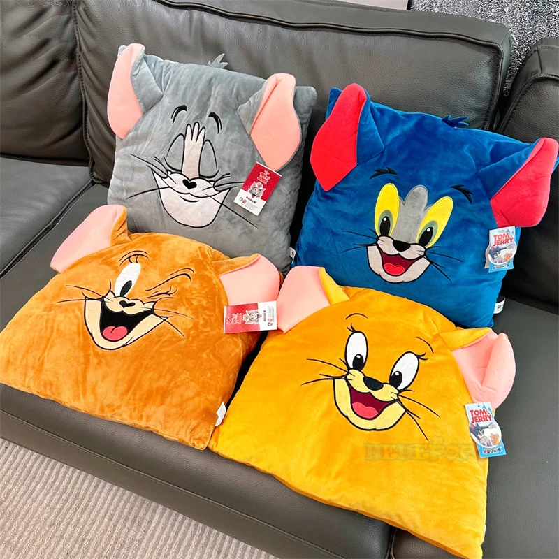 Плюшевая подушка Том и Джерри мягкая хлопковая мультяшная игрушка плюшевые