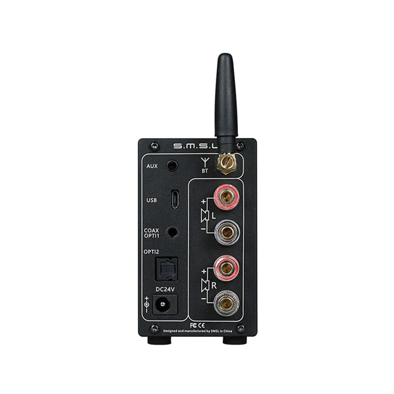 SMSL AD18 80 Вт * 2 DSP HIFI Bluetooth чистый цифровой аудио усилитель оптический/коаксиальный