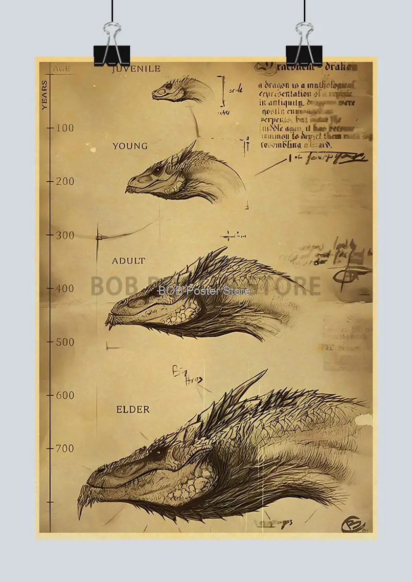 

Крафт-плакат Lanxihaibao "Magic Monster Vintage Animal"