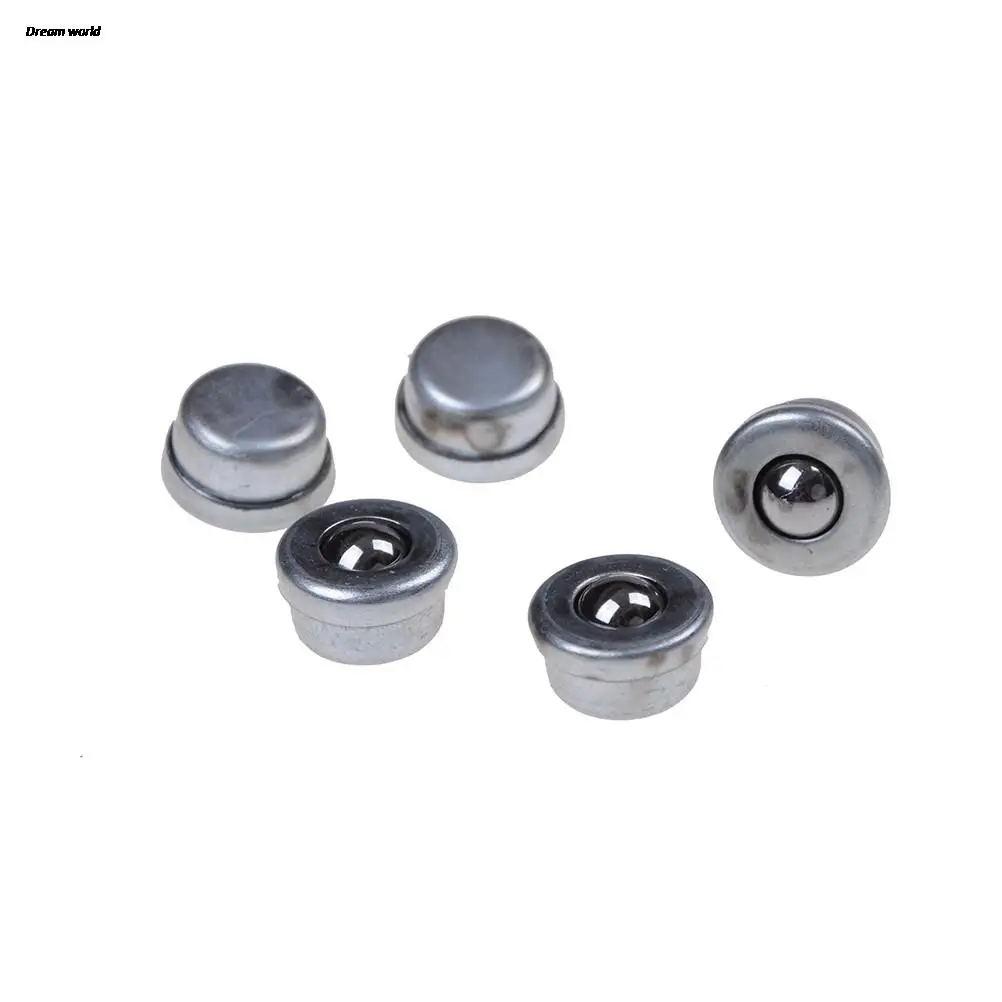 

5pcs Dia 8mm Sliver Ball Metal Transfer Bearing Unit Conveyor Roller Wheels