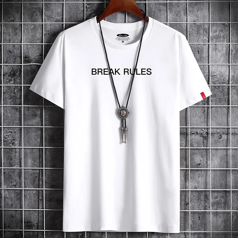 

2022 Newest T Shirt for Men Clothing Fitness White O Neck Man T-shirt For Male Oversized S-6XL Anime New Men T-shirts Goth Punk