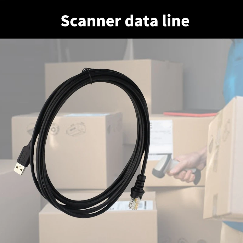 USB-кабель сканера штрих-кода длиной 2 м для моделей сканеров MS5145 MS9540 MS7120 MS9590 MS1690