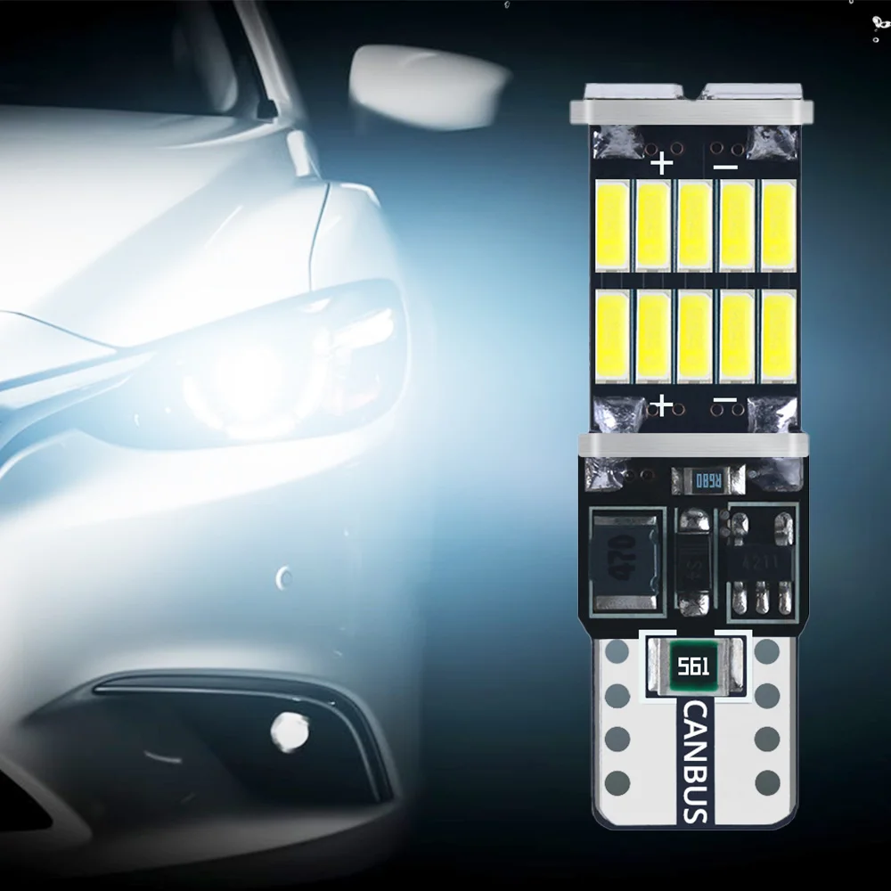 

1X New Car LED T10 26SMD Trunk Lamp CANBUS Reversing Brake Light Turn Signal 4014 Rogue Reversing Lights Auto Bulb Reading Light