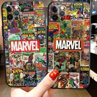 marvel iron man spiderman phone cases for iphone 11 12 pro max 6s 7 8 plus xs max 12 13 mini x xr se 2020 back cover carcasa