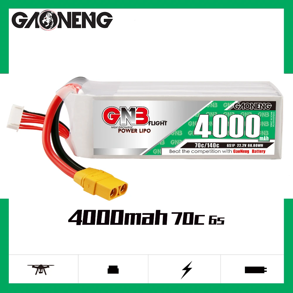 Gaoneng GNB 6S 22.2V 4000mAh 70C AS150