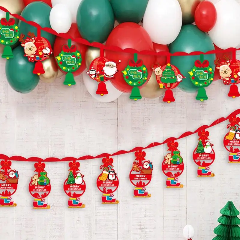 

Рождественские баннеры для улицы, рождественские украшения для дома, венок пингвина, баннеры, украшения для камина, стены, елки, Рождество