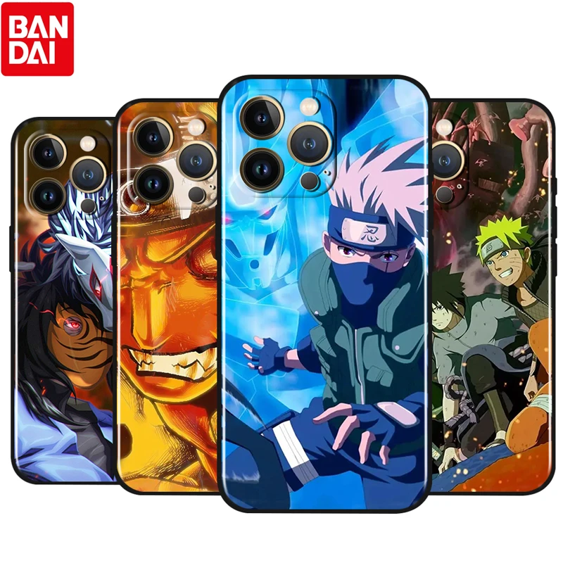 

Hot Anime Naruto For Apple iPhone 13 12 11 Pro Max Mini XS Max X XR 6 7 8 Plus 5S SE2020 Soft Black Phone Case Fundas Cover Capa