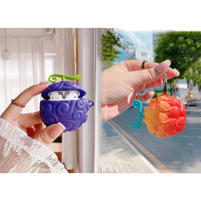 

One Piece Devil Fruit чехол для наушников Airpods Pro/1/2/3 Harajuku Anime Funda Airpods чехол Bluetooth гарнитура защитный чехол для игрушек